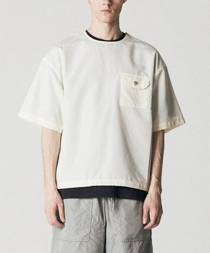 TAION UNISEX 無羽絨軍旅風半袖T恤