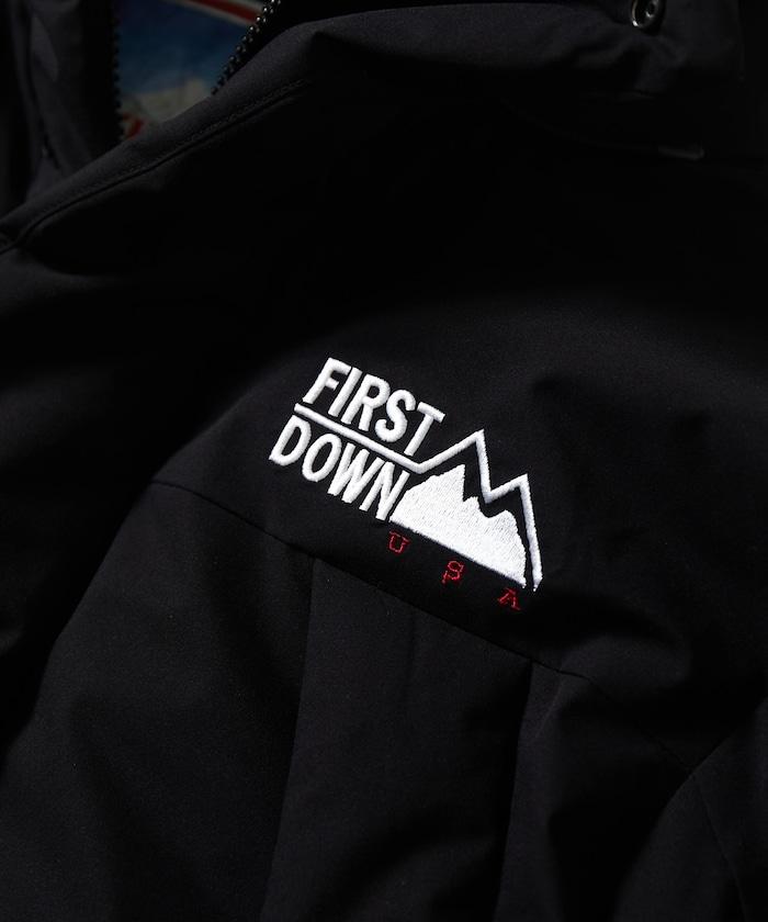 特別寬鬆版型拼接短款羽絨服