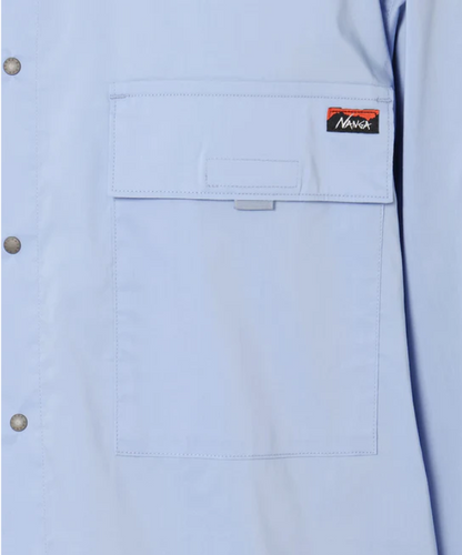 NANGA W POCKET T/C BOX版型雙口袋襯衫 男款