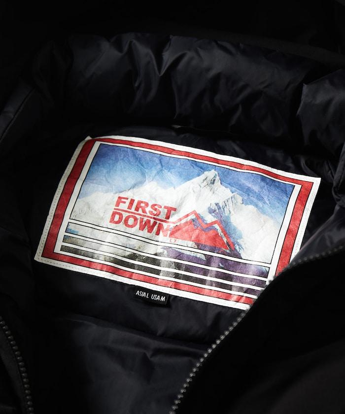 特別寬鬆版型拼接短款羽絨服