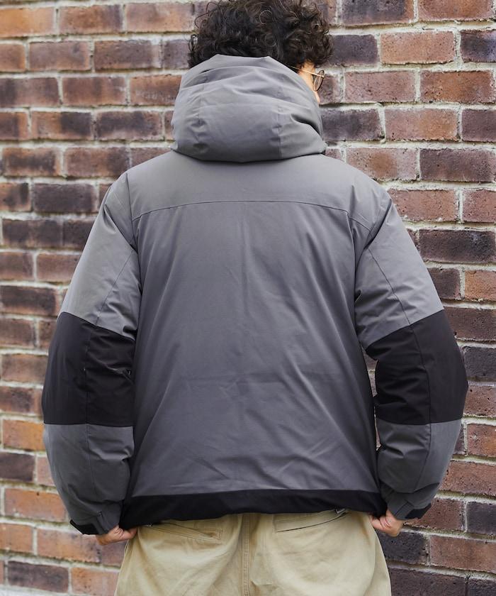 特別寬鬆版型拼接短款羽絨服