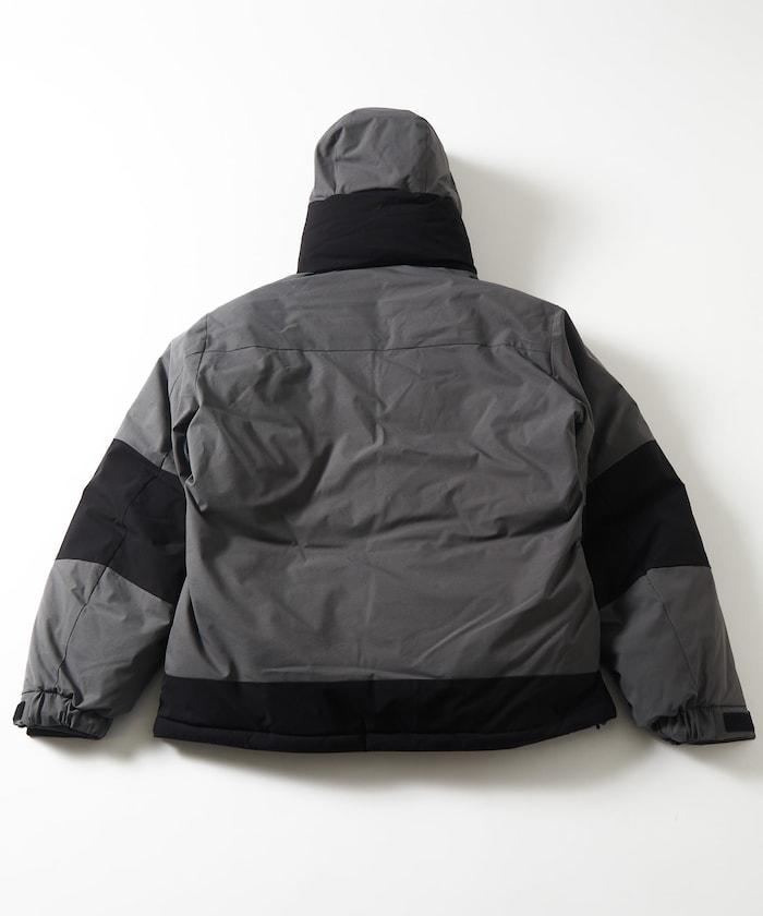 特別寬鬆版型拼接短款羽絨服