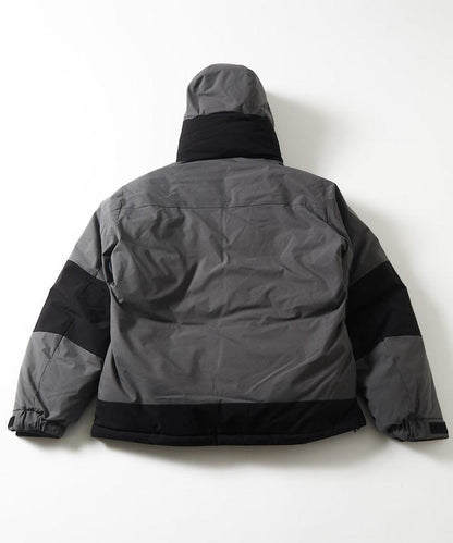 特別寬鬆版型拼接短款羽絨服