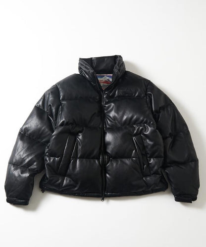 特別 皮革紅 泡泡羽絨 PU材質