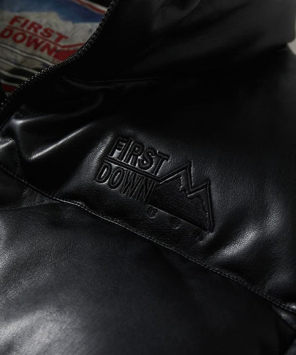 特別 皮革紅 泡泡羽絨 PU材質