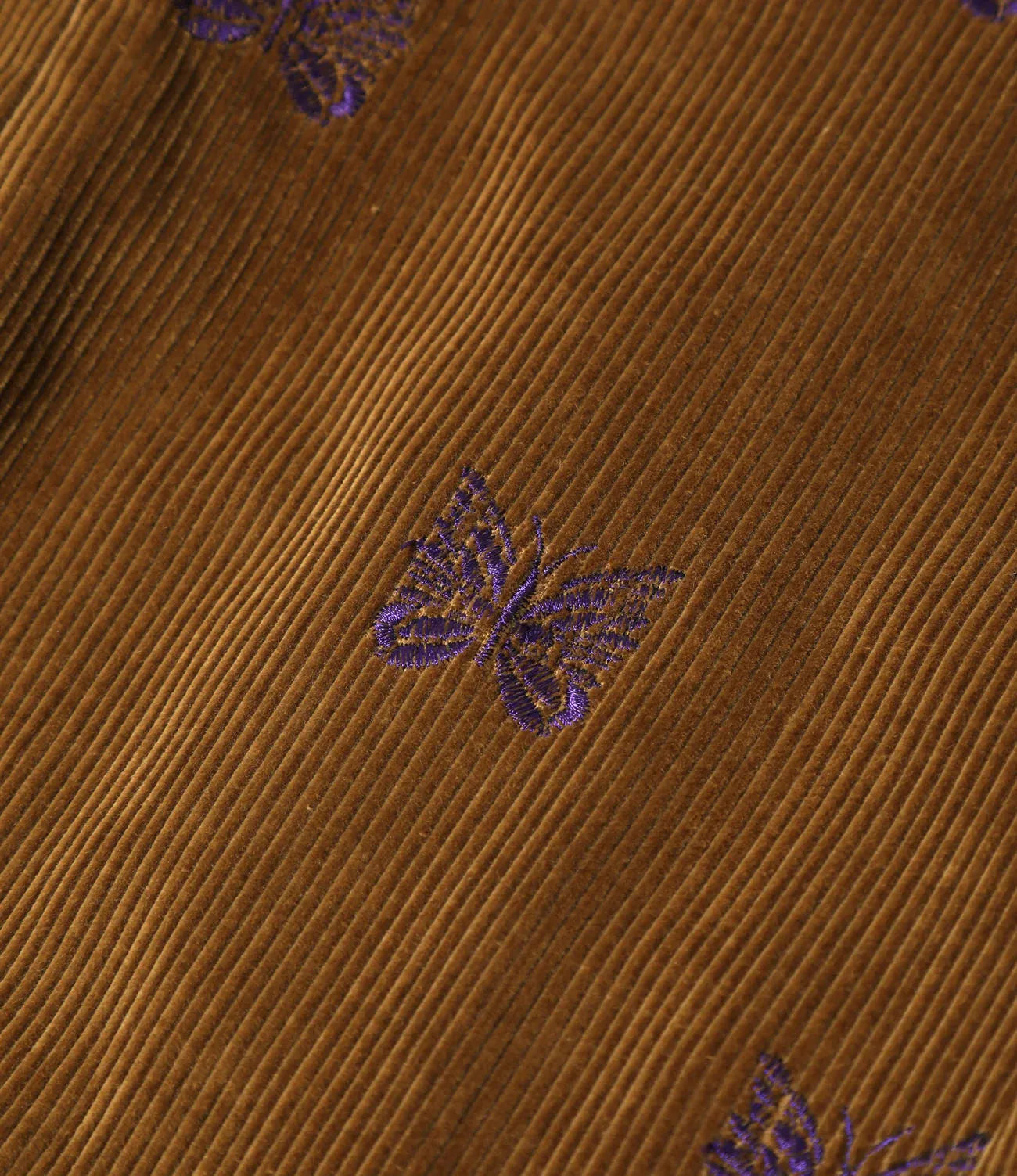 Needles 直筒蝴蝶刺繡燈芯絨褲