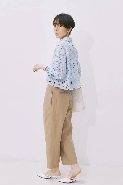 UNIVERSAL OVERALL C/N TUCK TAPERED 錐形褶襉褲子