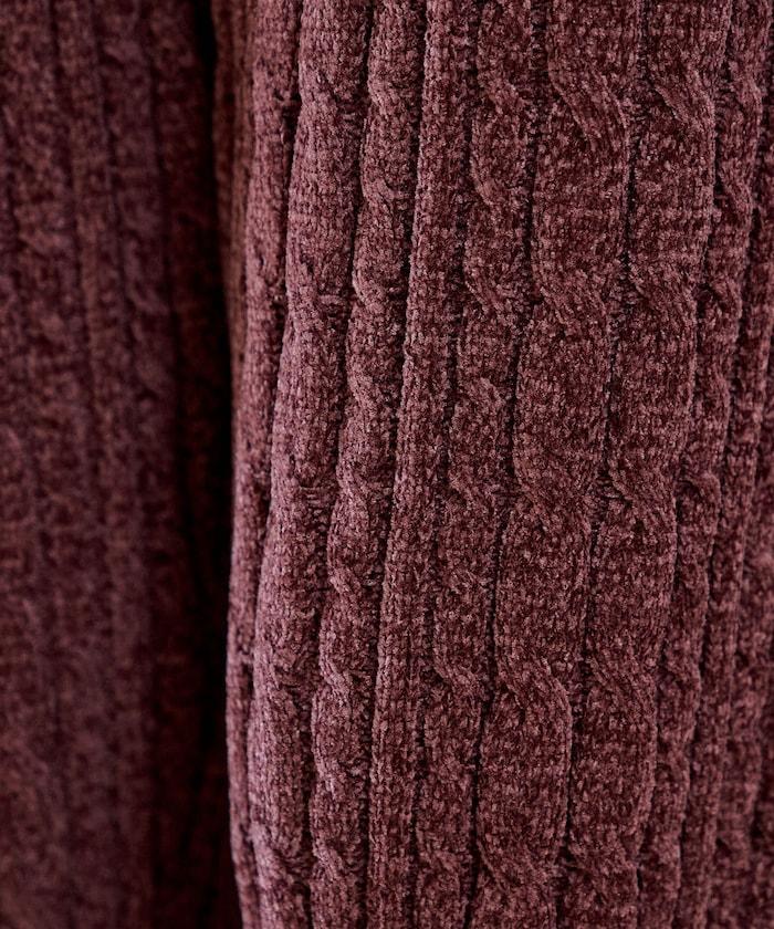 絨線編織針織長褲