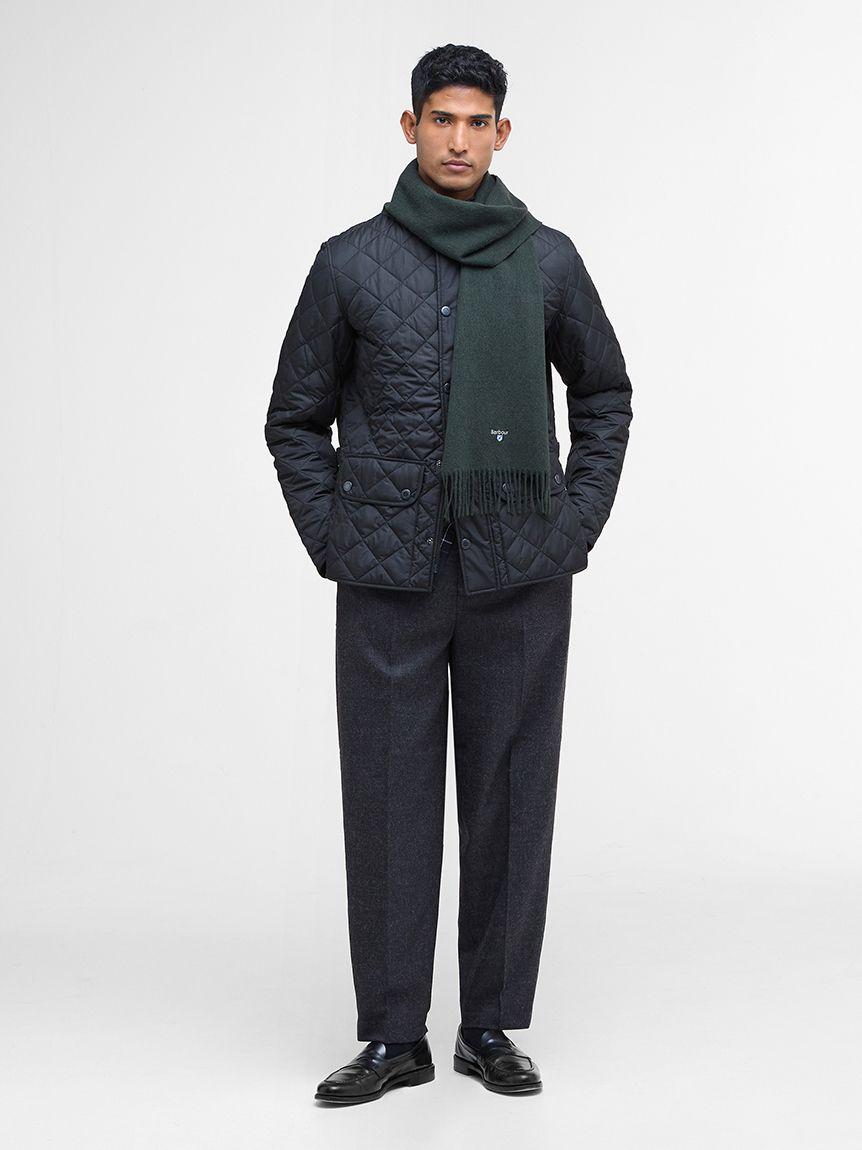 Barbour 純色羊毛圍巾