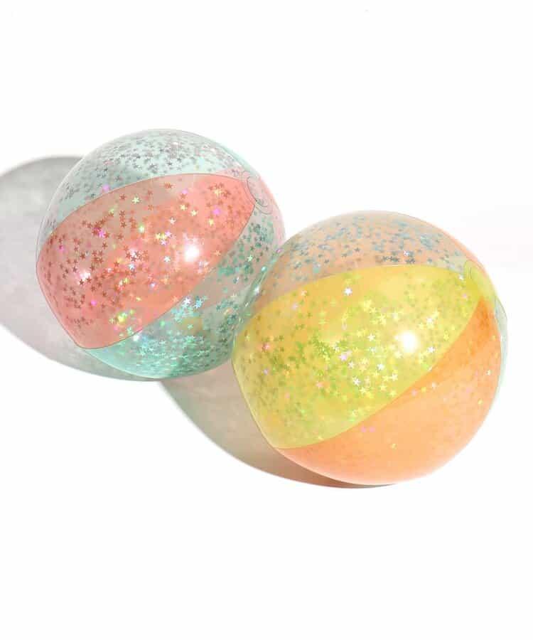 透明沙灘球（亮片）