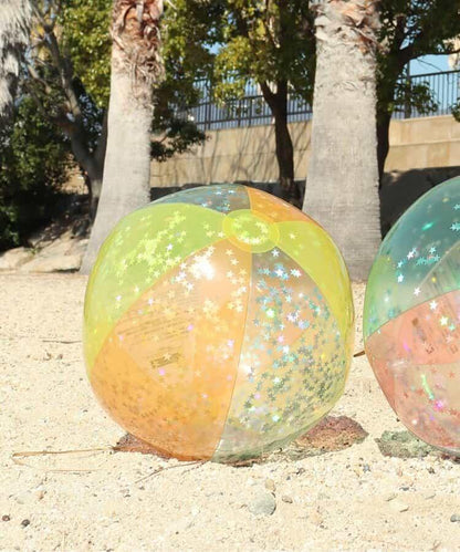 透明沙灘球（亮片）