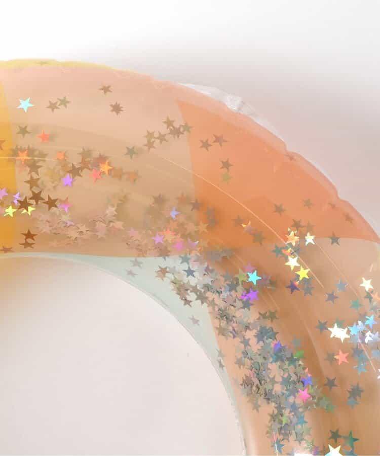 透明格紋亮片泳圈_浮圈