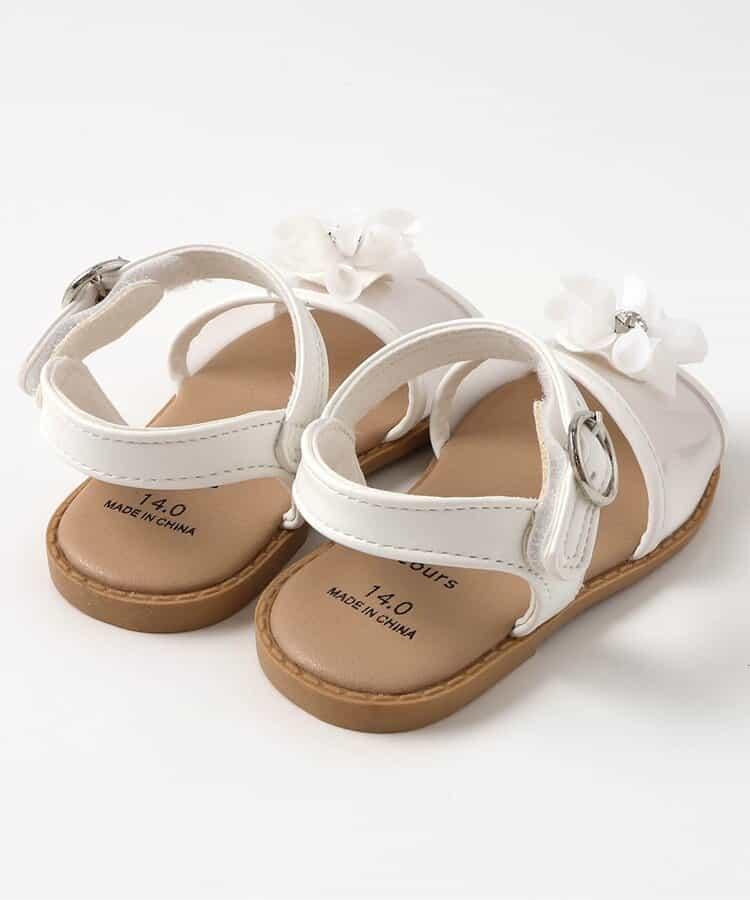 透明花朵裝飾涼鞋