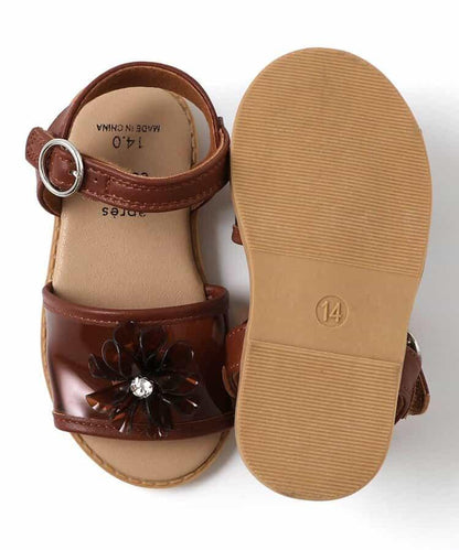 透明花朵裝飾涼鞋