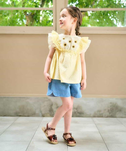 透明花朵裝飾涼鞋