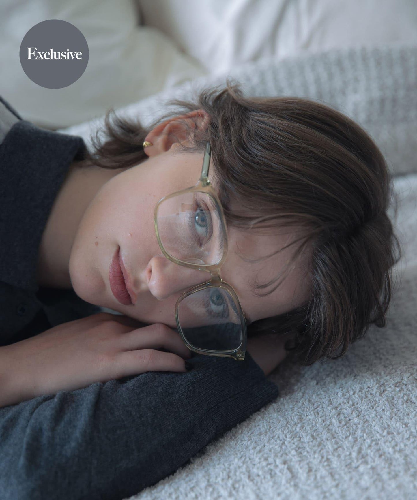 KANEKO OPTICAL×URBAN RESEARCH 方形透明防紫外線鏡片