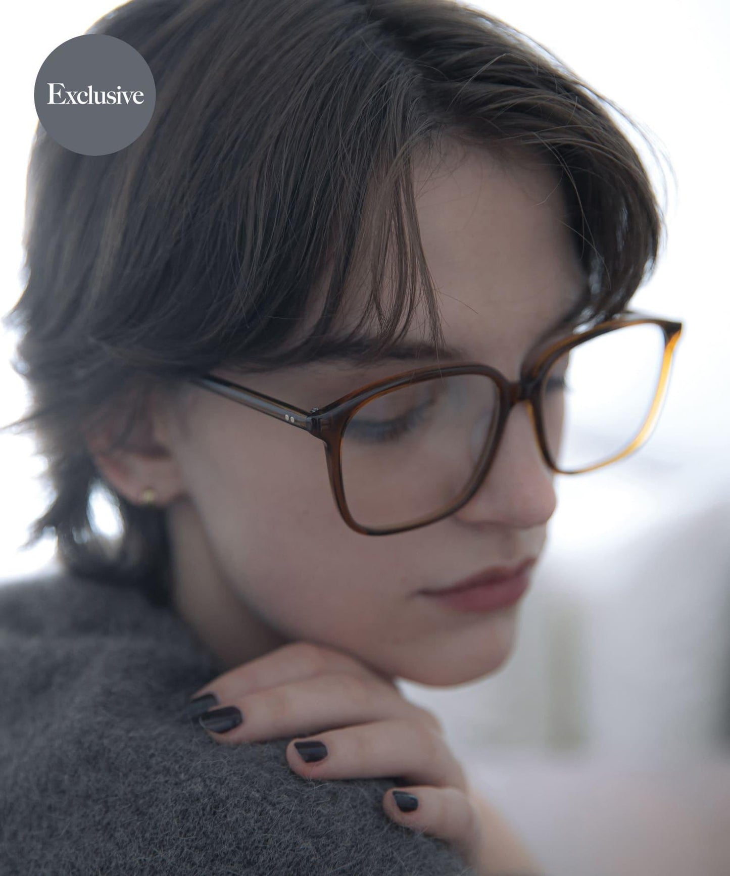 KANEKO OPTICAL×URBAN RESEARCH 方形透明防紫外線鏡片