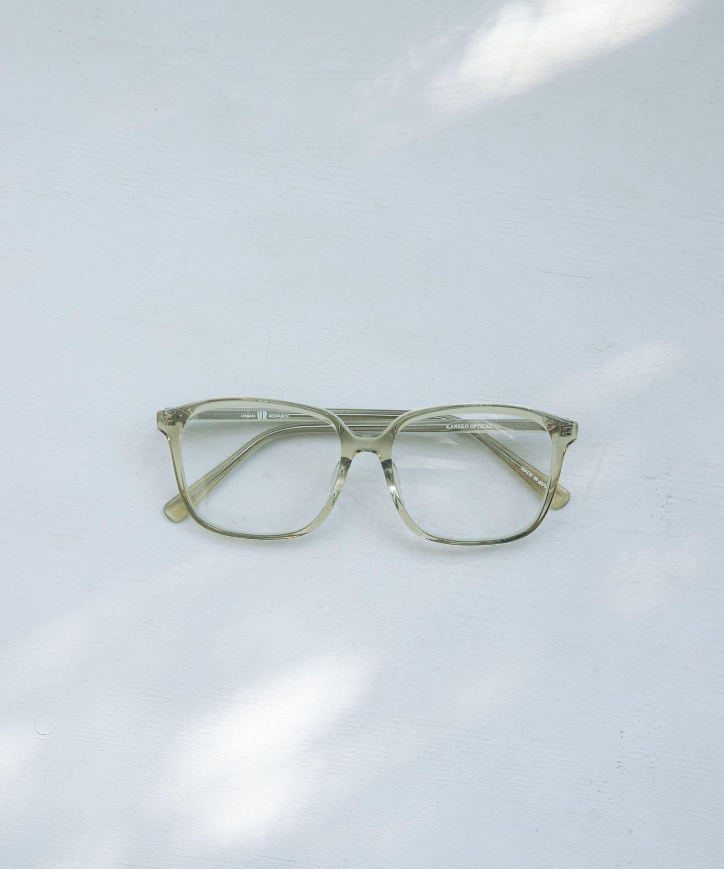 KANEKO OPTICAL×URBAN RESEARCH 方形透明防紫外線鏡片
