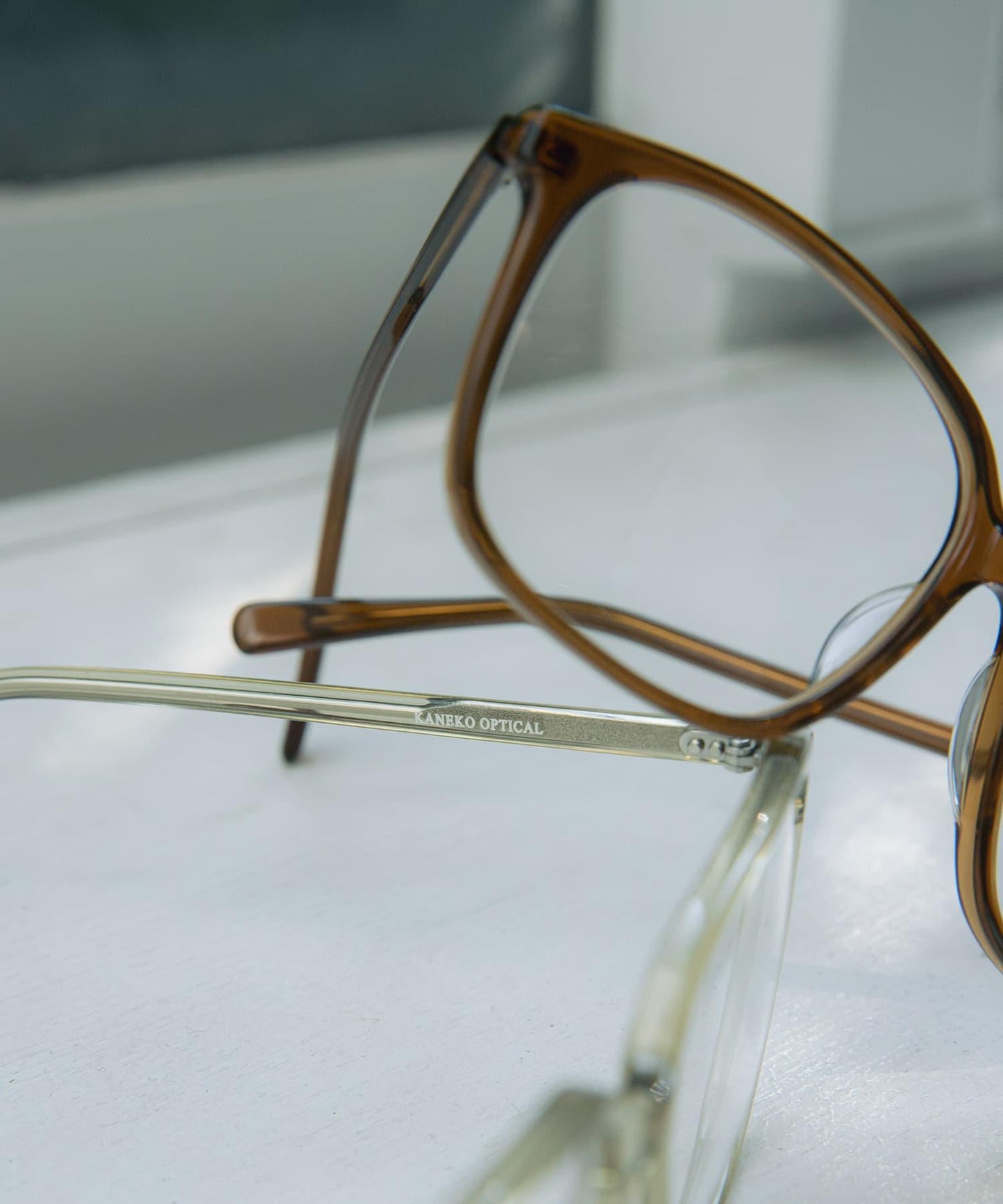 KANEKO OPTICAL×URBAN RESEARCH 方形透明防紫外線鏡片