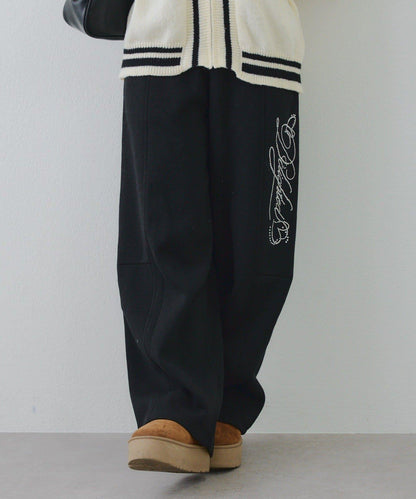 【SETUP可搭配】亮片字母標誌衛褲