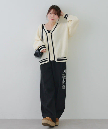 【SETUP可搭配】亮片字母標誌衛褲