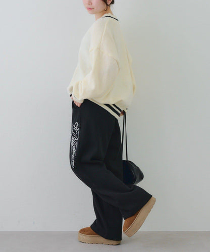 【SETUP可搭配】亮片字母標誌衛褲