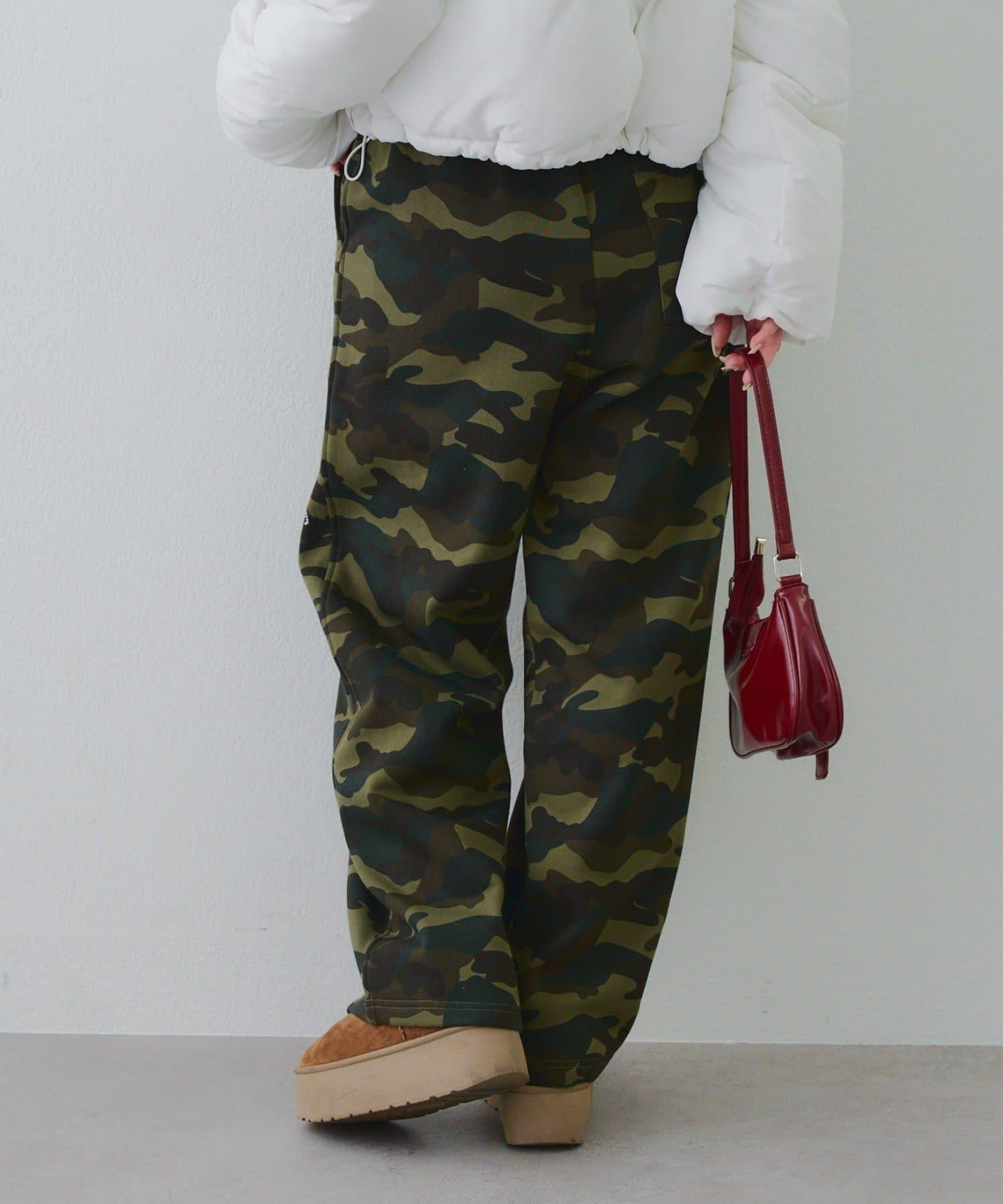 【SETUP可搭配】亮片字母標誌衛褲