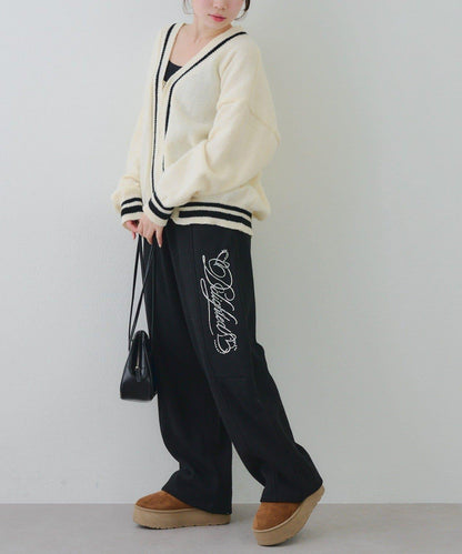 【SETUP可搭配】亮片字母標誌衛褲