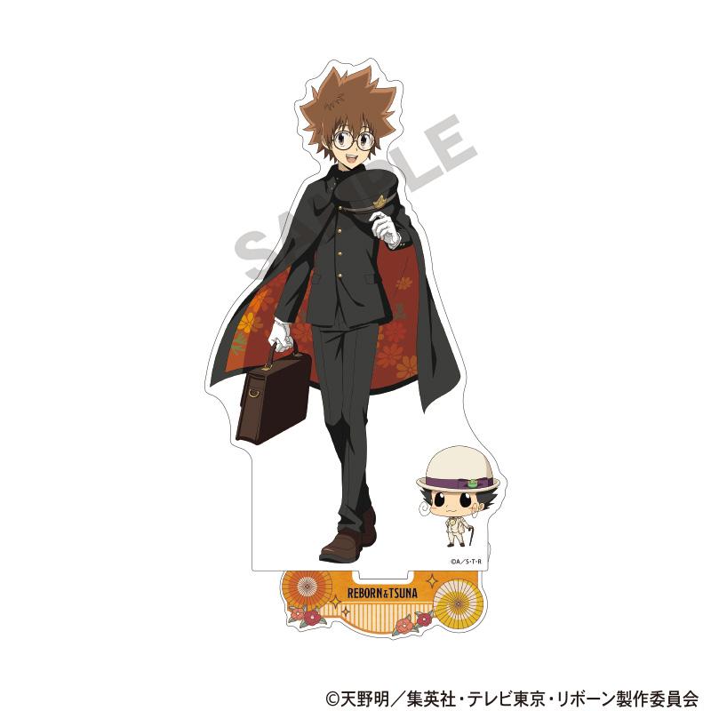 家庭教師HITMAN REBORN！亞克力立牌 里包恩＆沢田綱吉 復古造型