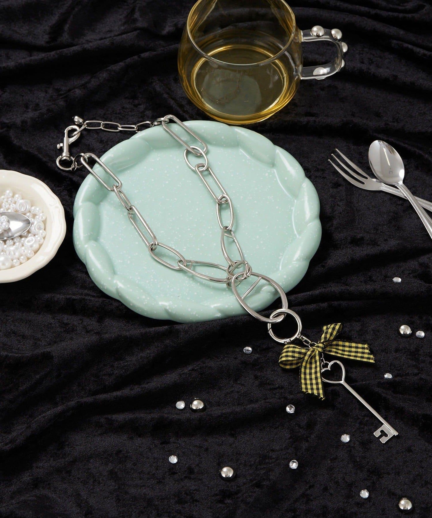 me+me蝴蝶結鑰匙鏈項鍊