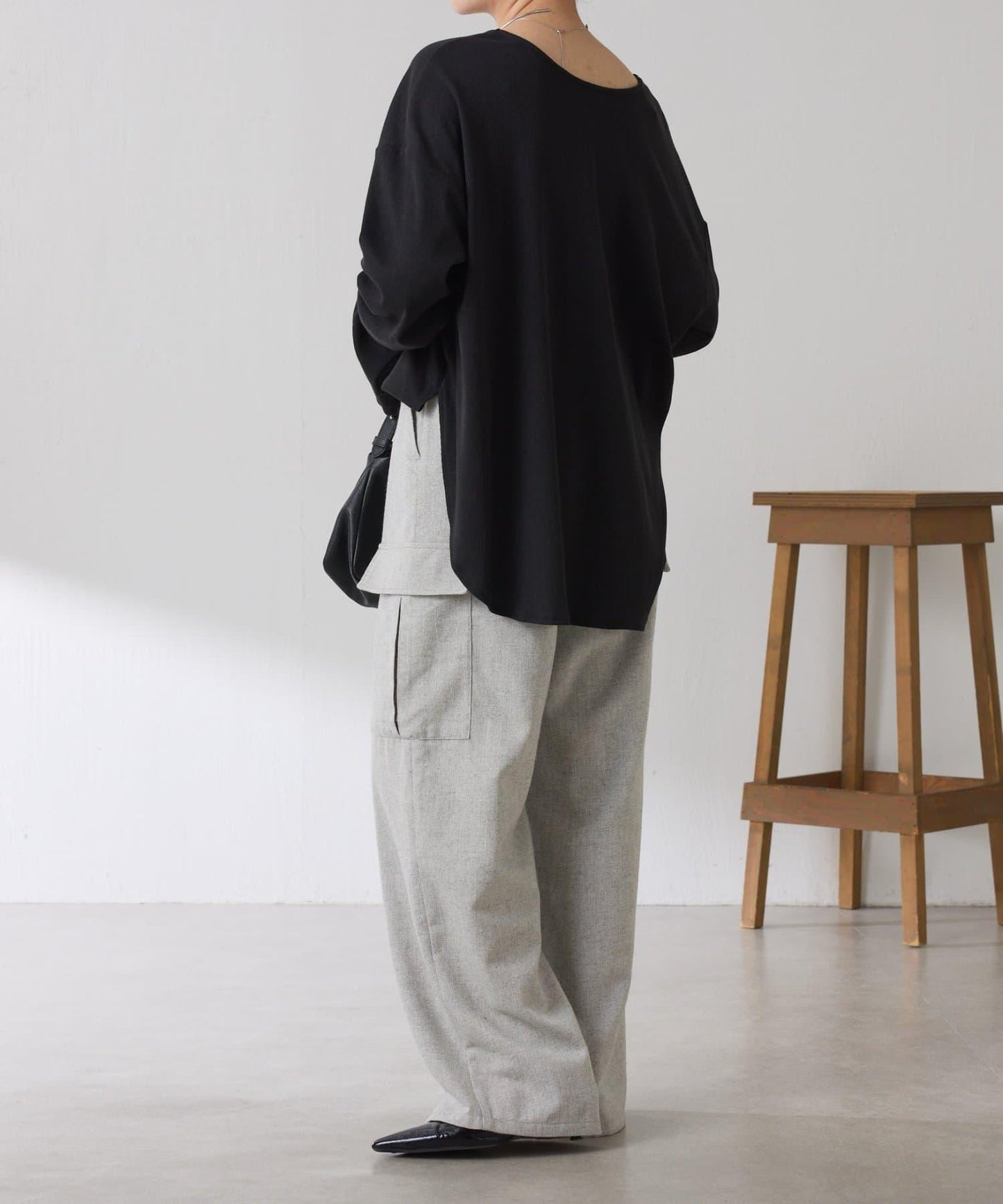 【可調節腰圍】雜色休閒褲