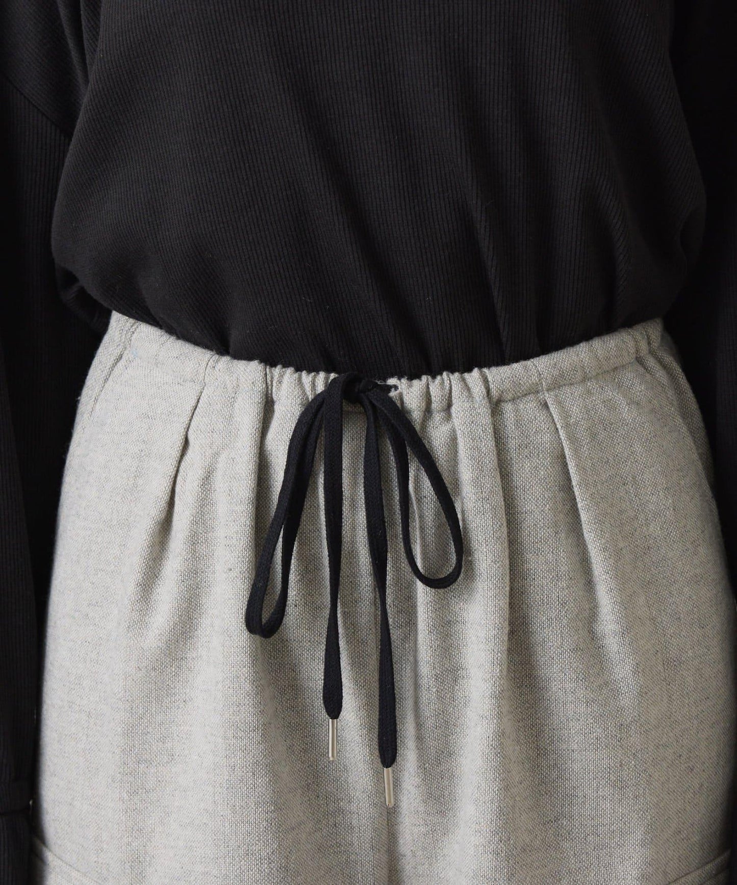 【可調節腰圍】雜色休閒褲