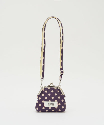 水玉圖案口金迷你單肩包