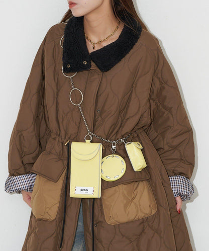 【GRAIN/グレイン】復古多層鏈條單肩包