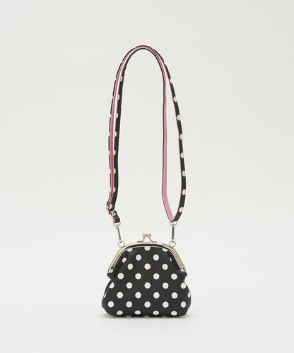 水玉圖案口金迷你單肩包