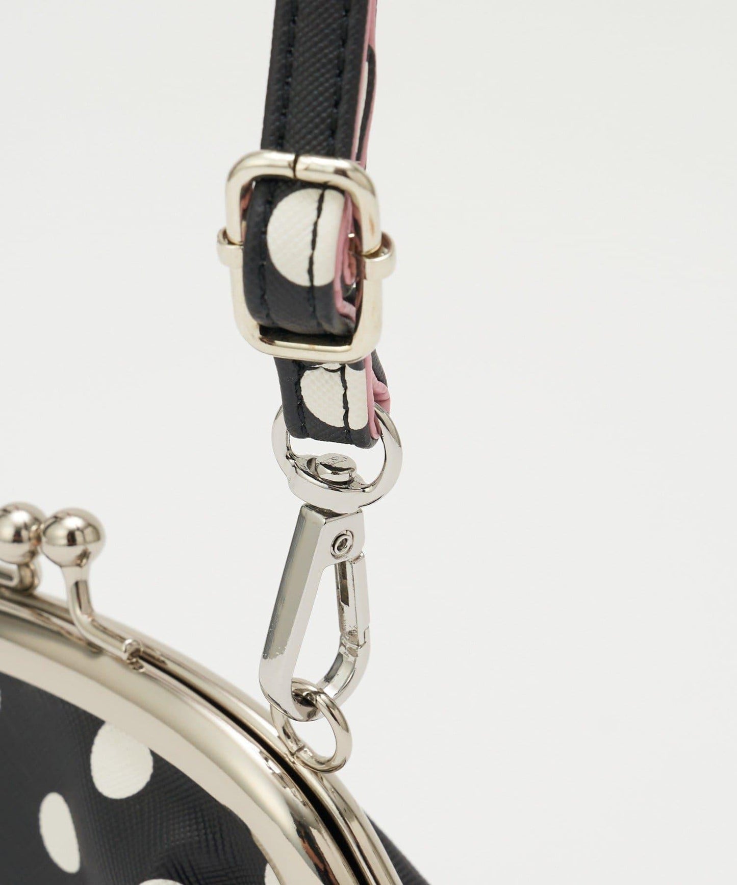 水玉圖案口金迷你單肩包