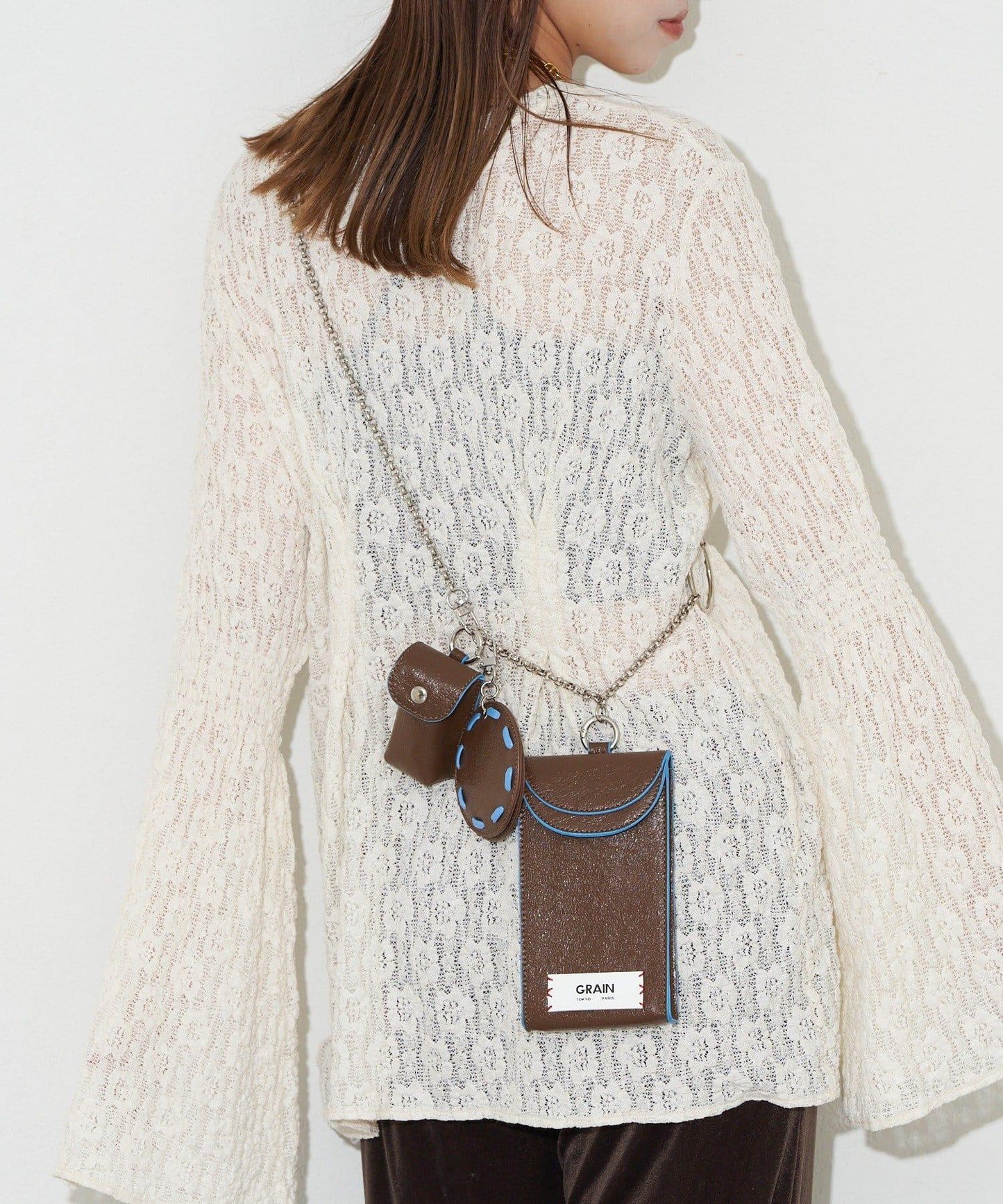 【GRAIN/グレイン】復古多層鏈條單肩包