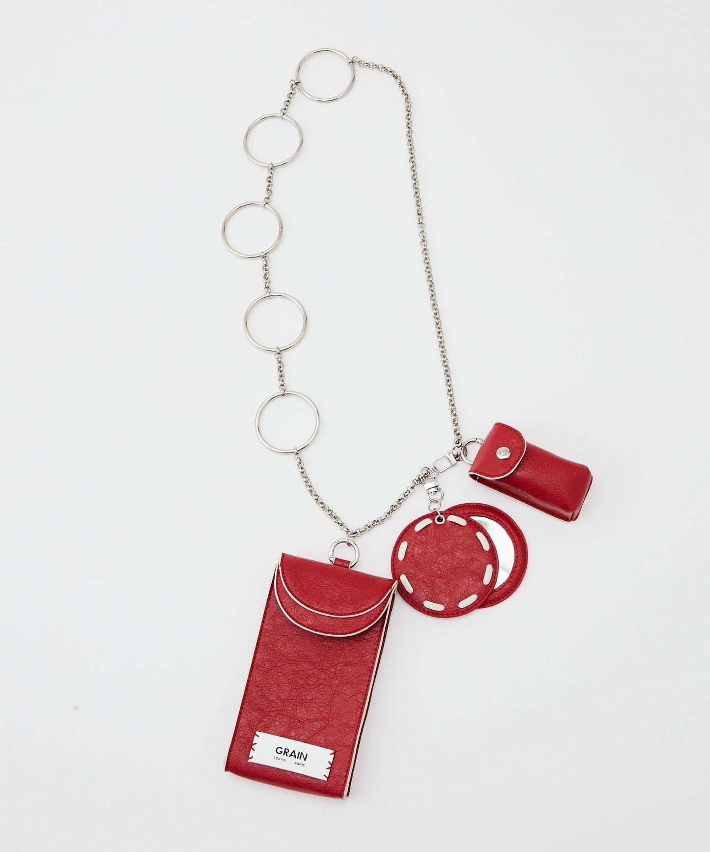 【GRAIN/グレイン】復古多層鏈條單肩包