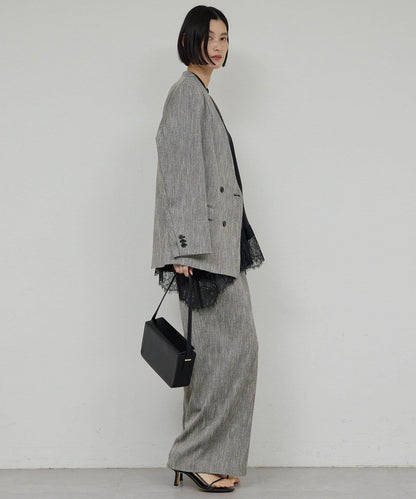 【近日開始】無領粗花呢夾克