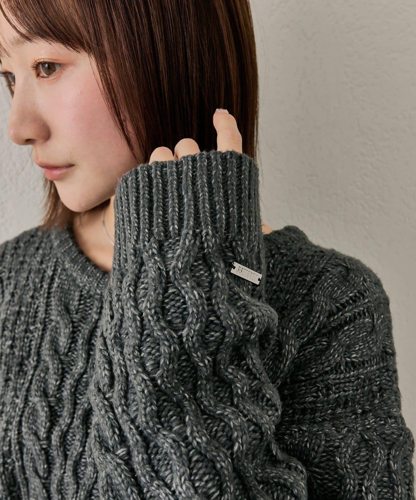 【mline】大版型絞花針織衫