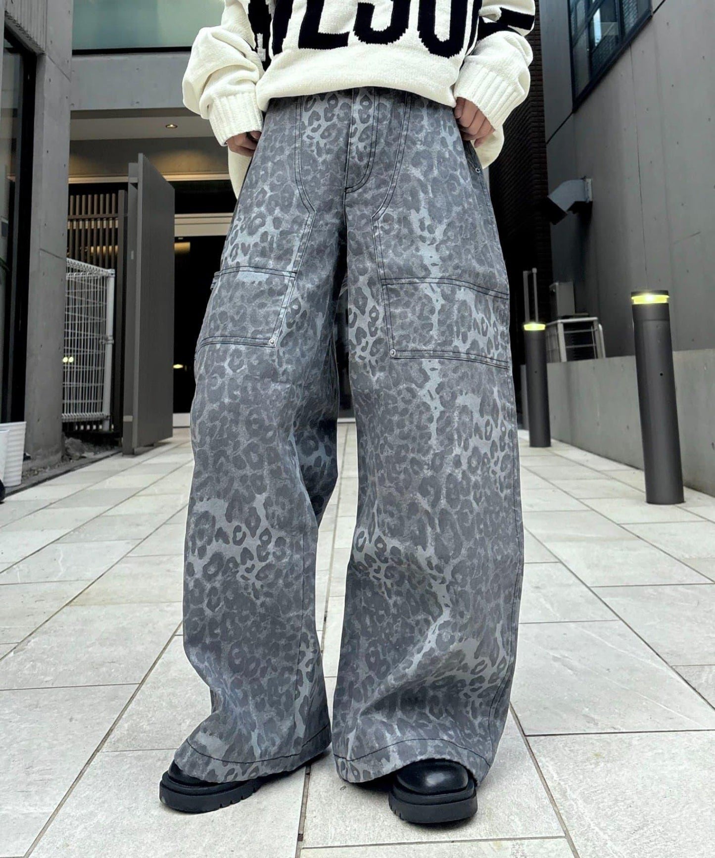 【UNISEX】多款圖案工裝褲