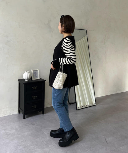 【MOMO】荷葉邊V領無袖外套