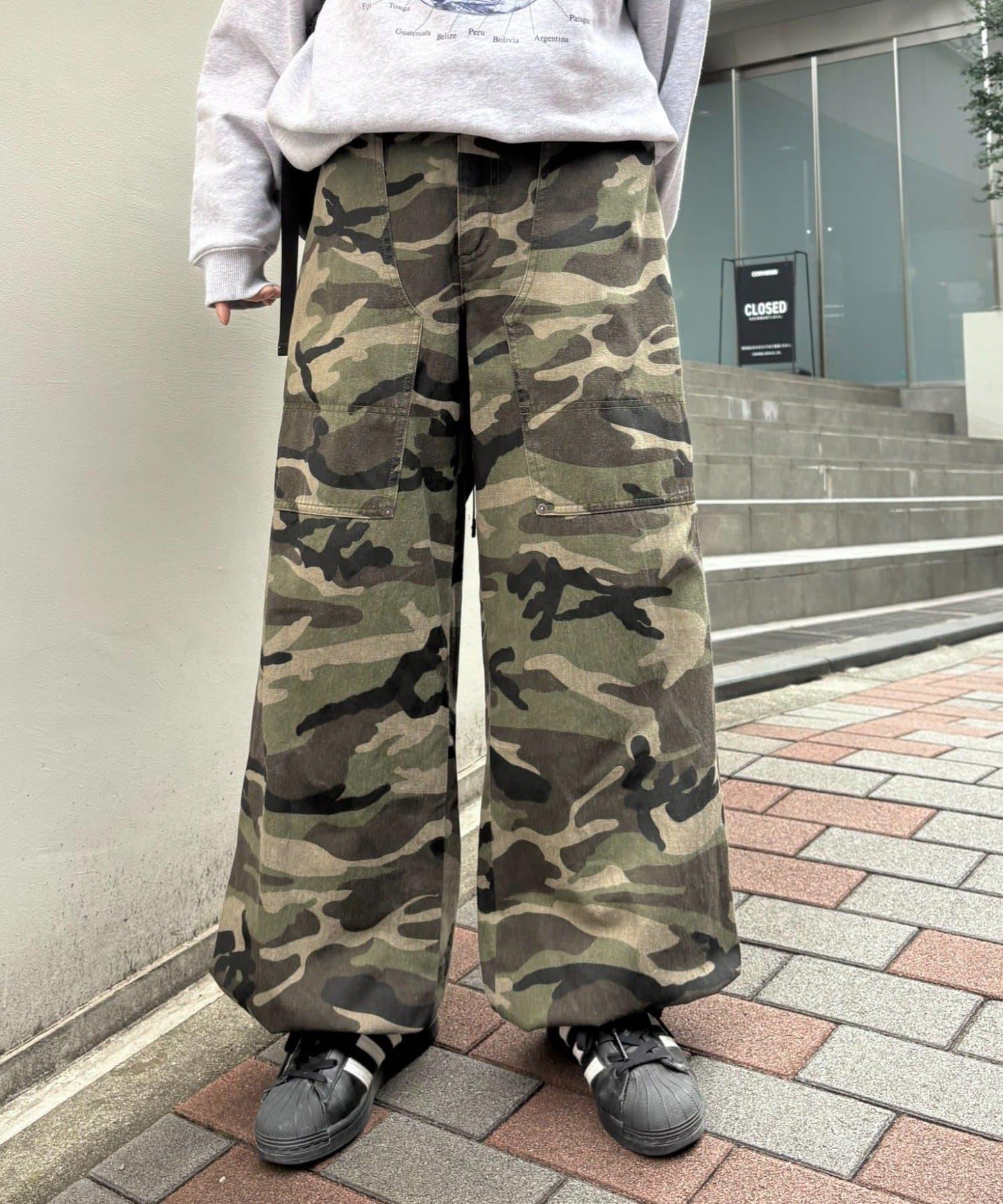【UNISEX】多款圖案工裝褲