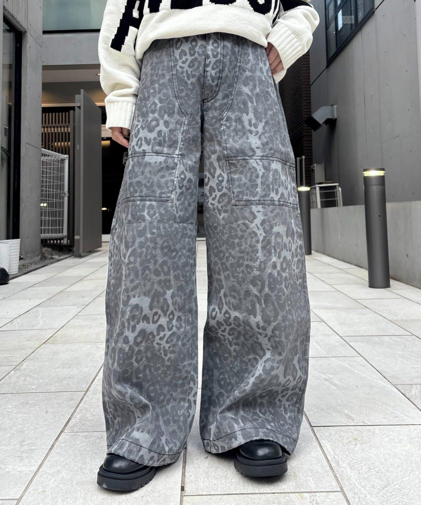 【UNISEX】多款圖案工裝褲