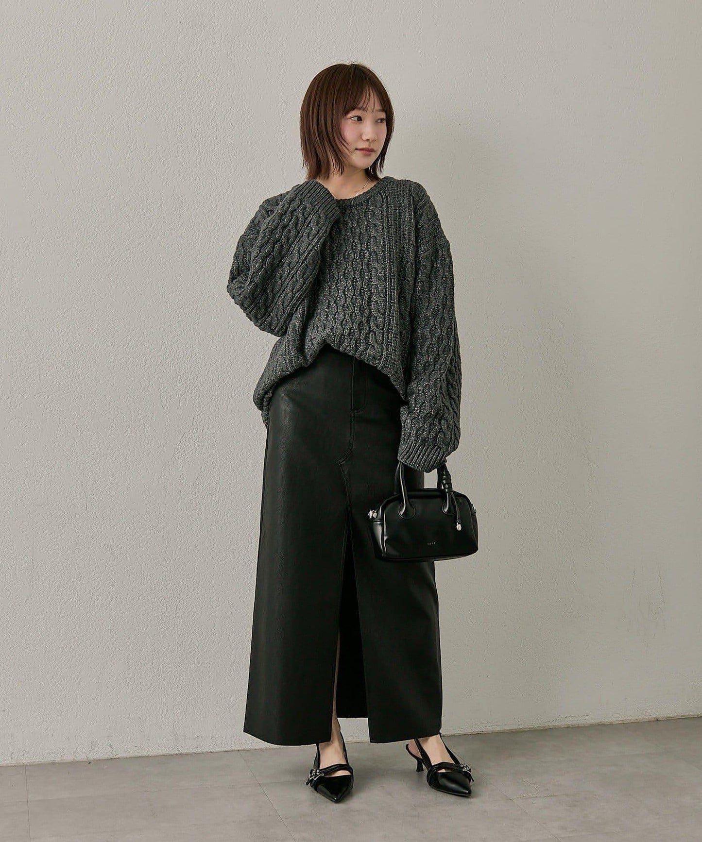 【mline】大版型絞花針織衫
