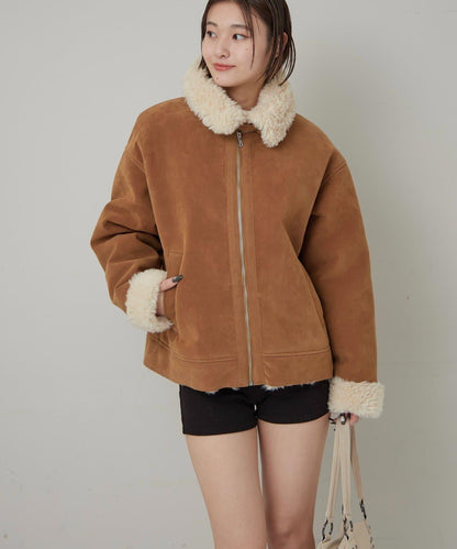 麂皮羊羔絨夾克