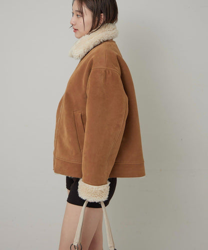 麂皮羊羔絨夾克
