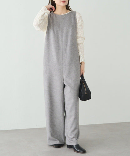 羊毛混紡雙面連體褲