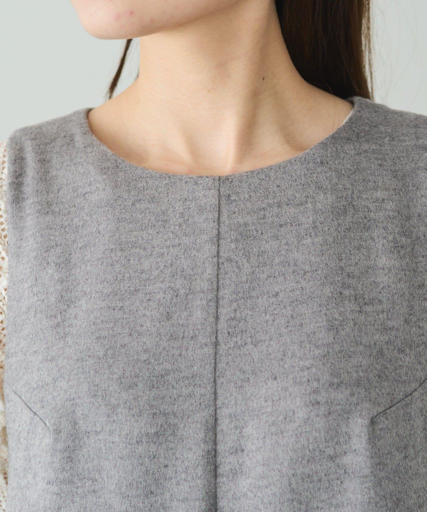 羊毛混紡雙面連體褲