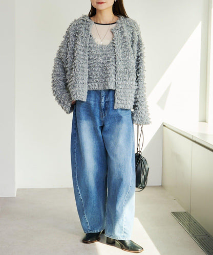 流蘇針織開衫